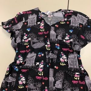 Disney Minnie Mouse Scrub Top XL